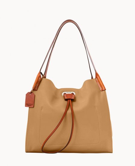 Dooney Oncour Elba Small Full Up Two Taupe ID-nrdKYQmI - Click Image to Close