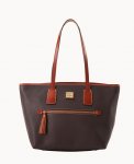 Dooney Pebble Grain Small Tote Brown Tmoro ID-rt7fDRmn