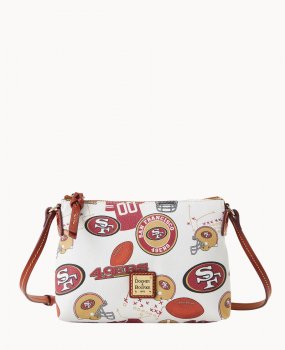 Dooney NFL 49ERS Crossbody Pouchette 49ERS ID-pBvshZ14