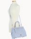 Dooney Saffiano Zip Satchel Glacier Blue ID-n7rueocl