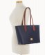 Dooney Pebble Grain Tote With Medium Wristlet Midnight Blue ID-lNINnLu5