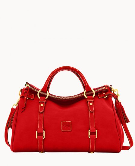 Dooney Florentine Large Satchel Red ID-MnjrAt8z - Click Image to Close