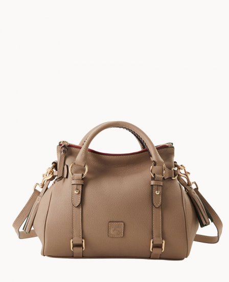 Dooney Milano Satchel Khaki ID-F4LPsQYw - Click Image to Close