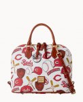 Dooney MLB Reds Zip Zip Satchel REDS ID-z92loZmz