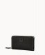 Dooney Florentine Large Zip Around Wristlet Black Black ID-dT0ZwyYF