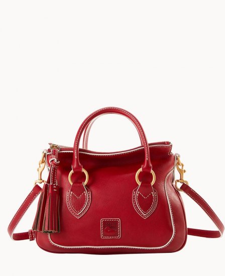 Dooney Florentine Small Satchel Red ID-SmLqAqTs - Click Image to Close