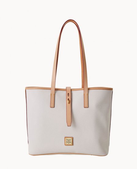 Dooney Eva Tote White ID-XFYSaFVk - Click Image to Close