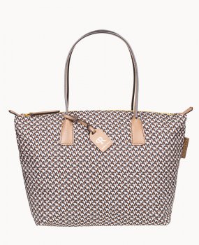 Dooney Roberta Pieri Tatami Classic Large Robertina Tote Taupe ID-fkTlvIBz