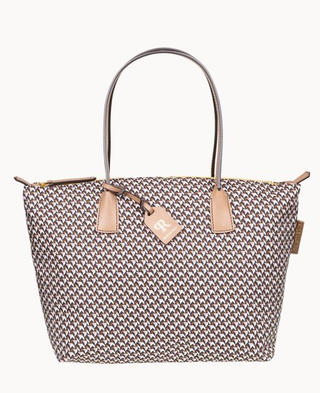 Dooney Roberta Pieri Tatami Classic Large Robertina Tote Taupe ID-fkTlvIBz - Click Image to Close