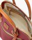 Dooney Pebble Grain Domed Satchel Wine ID-caAAlF6t