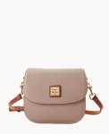 Dooney Pebble Grain Saddle Bag Taupe ID-k9xzAuJT