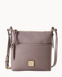 Dooney Saffiano Letter Carrier Taupe ID-O21zbBuq