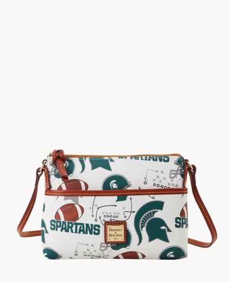 Dooney Collegiate Michigan State Ginger Crossbody MICHIGAN STATE ID-I3qJTRrf - Click Image to Close