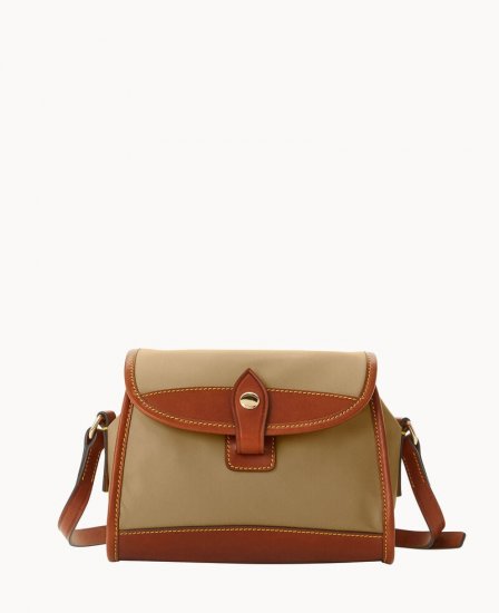 Dooney Wayfarer Flap Crossbody Taupe ID-7f2YbTIF - Click Image to Close