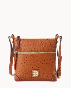 Dooney Ostrich Letter Carrier Caramel ID-CzjNLVhz