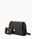 Dooney Pebble Grain Zip Crossbody With Small Coin Case Black ID-wthm71hO