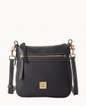 Dooney Pebble Grain Crossbody 25 Black Black ID-bts4z0Io