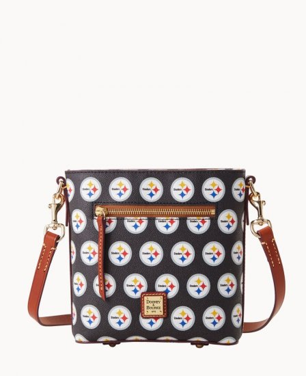 Dooney NFL Steelers Small Zip Crossbody STEELERS ID-U3AjnLpj - Click Image to Close