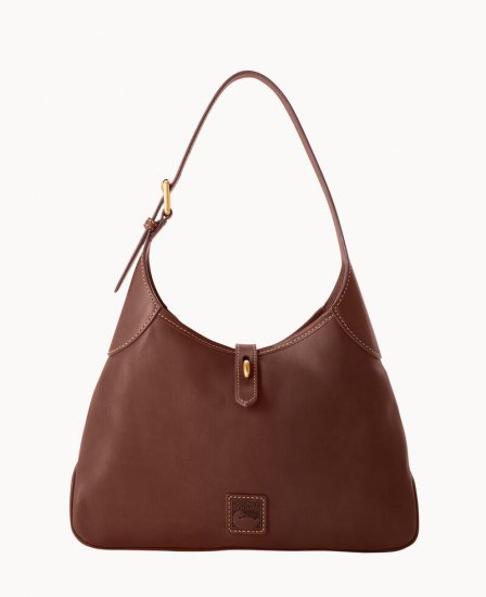 Dooney Florentine Crescent Hobo Chestnut ID-elhNUgoQ - Click Image to Close