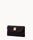 Dooney Ostrich Continental Clutch Black ID-t983tHWS