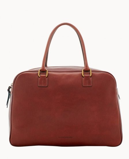 Dooney Florentine Bowler Duffle Chestnut ID-V8L19UrX - Click Image to Close