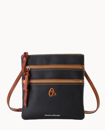 Dooney MLB Orioles N S Triple Zip Crossbody ORIOLES ID-uMw79HQk - Click Image to Close