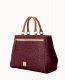 Dooney Ostrich Zip Satchel Burgundy ID-OFZmGGIc