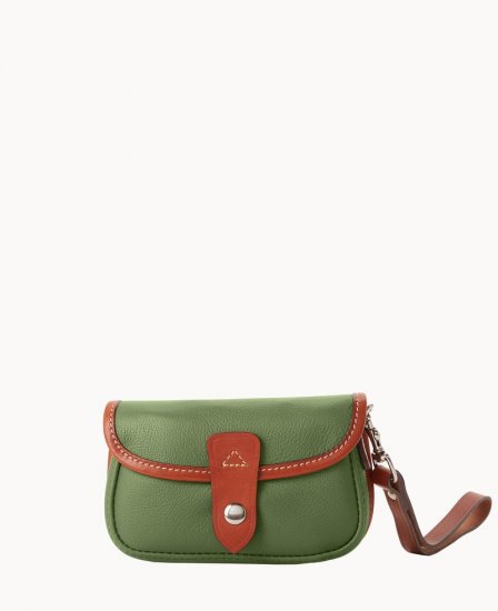 Dooney Oncour Twist Flap Wristlet Grass ID-J9BVk06R - Click Image to Close