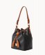 Dooney Wexford Leather Tasha Drawstring Black ID-SNzKEtot