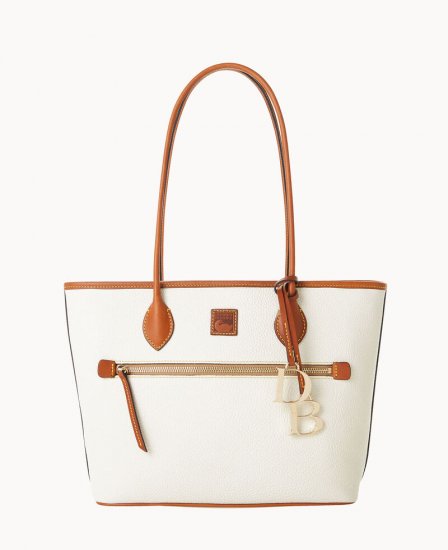 Dooney Pebble Grain Tote White ID-9f62S0Wb - Click Image to Close