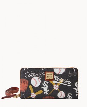 Dooney MLB White Sox Large Zip Around Wristlet White Sox ID-r2YZni18