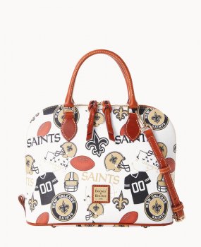 Dooney NFL Saints Zip Zip Satchel SAINTS ID-zrODSOYl