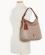 Dooney Ostrich Twist Strap Hobo Light Taupe ID-UhmKsJDm