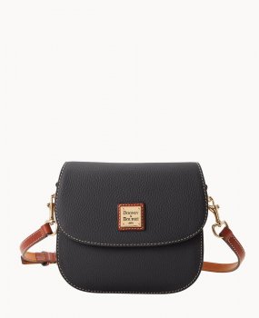 Dooney Pebble Grain Saddle Bag Black ID-8OcDgs5q