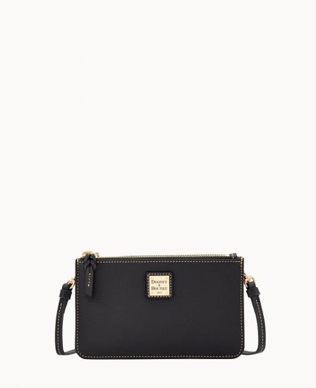 Dooney Pebble Grain Ella Crossbody Black Black ID-l2MOnq0R - Click Image to Close