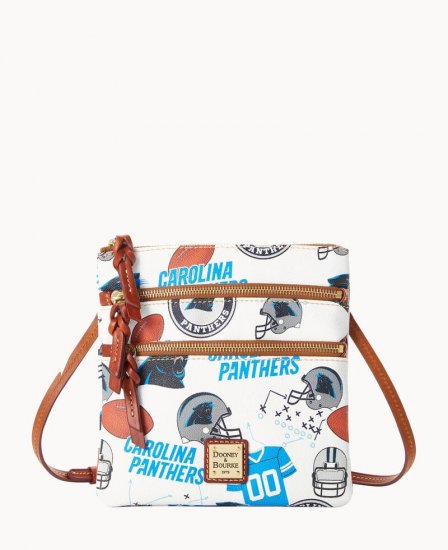 Dooney NFL Panthers N S Triple Zip Crossbody PANTHERS ID-Ts2E8qY2 - Click Image to Close