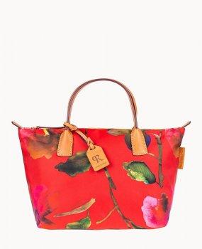 Dooney Roberta Pieri Flower Classic Small Robertina Tote Red ID-Br5iD2Ax