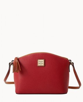 Dooney Pebble Grain Robin Crossbody Red ID-XQXkdIRW