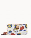 Dooney NFL Rams Large Zip Around Wristlet RAMS ID-r3uarVA6