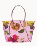 Dooney Roberta Pieri Flower Classic Large Robertina Tote Light Pink ID-5DHw4lS9