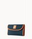 Dooney Wexford Leather Continental Clutch Midnight Blue ID-MAfoU0Yp