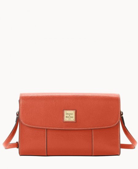 Dooney Saffiano Casey Crossbody Coral ID-sxQeIcjW - Click Image to Close