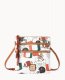 Dooney Collegiate Miami N S Triple Zip Crossbody U OF MIAMI ID-f6N1cR4c