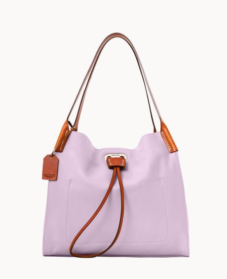 Dooney Oncour Elba Small Full Up Two Lavender ID-Qnk6oqBx - Click Image to Close