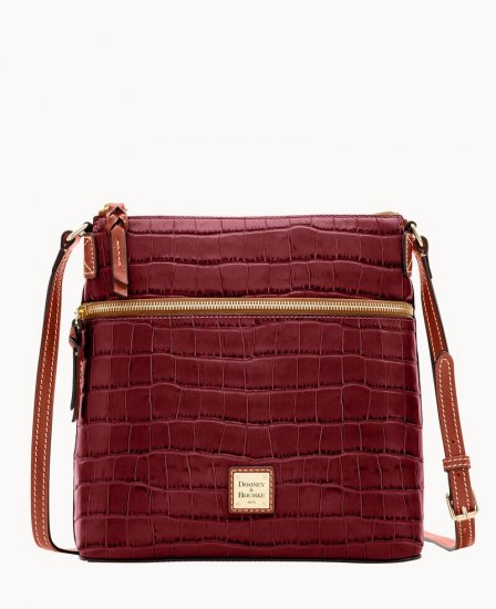 Dooney Oakdale Crossbody Wine ID-rlA8vsMx - Click Image to Close