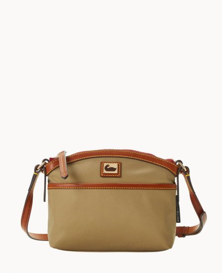 Dooney Wayfarer Domed Crossbody Taupe ID-l7o4mVCG - Click Image to Close