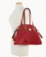 Dooney Pebble Grain Domed Satchel Red ID-wfg7KJhi