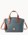 Dooney Pebble Grain Trina Satchel Slate ID-NOWZUJsO