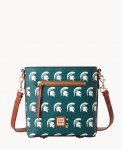 Dooney Collegiate Michigan State Small Zip Crossbody MICHIGAN STATE ID-nYG2PmRG