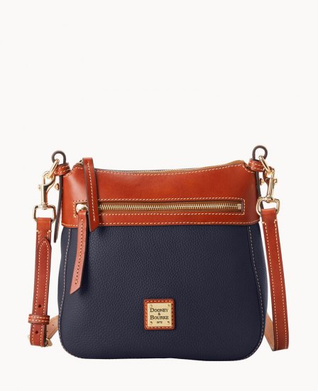 Dooney Pebble Grain Crossbody 25 Midnight Blue ID-KI3i0Mty - Click Image to Close